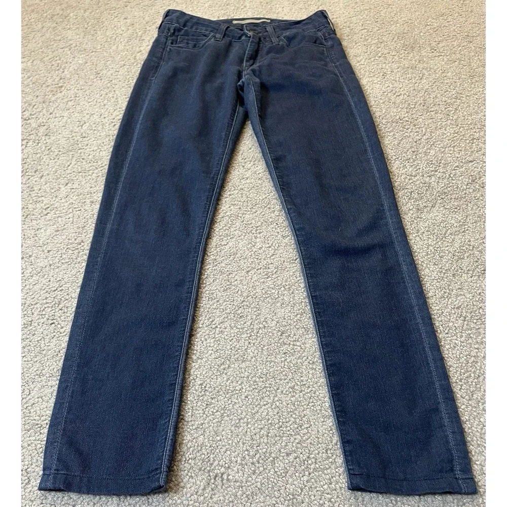 Vince USA Low Rise Skinny Jeans Women's Sz 24 Blue Chambray Slim Fit Rock Grunge